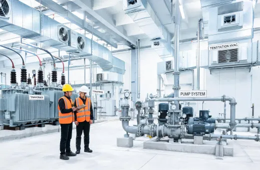 Power plant industrial support