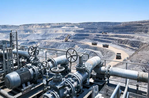Open pit mine application